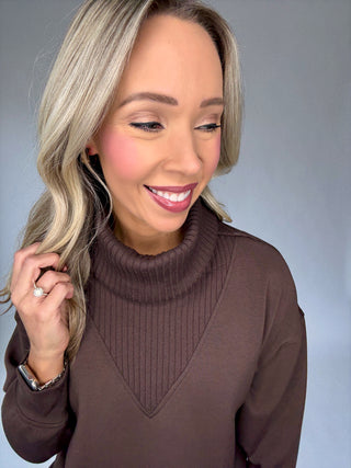 Cocoa Comfort Turtle Neck Pullover