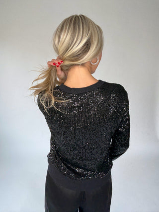 SANCTUARY Sparkle Together Top - Black