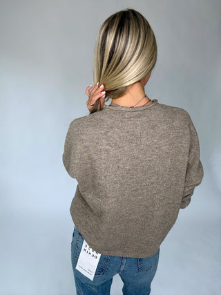 Piper Pullover Oversized Sweater - Mocha