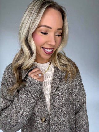 Morning Coffee Sweater Coat