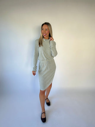 The Luxe Touch Dress - Heather Grey