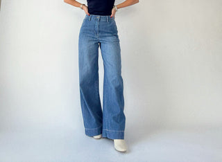 Trouser Style Super Wide Leg Jeans