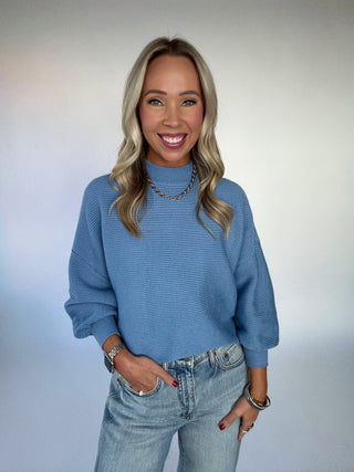 Blue Haven Ribbed Sweater