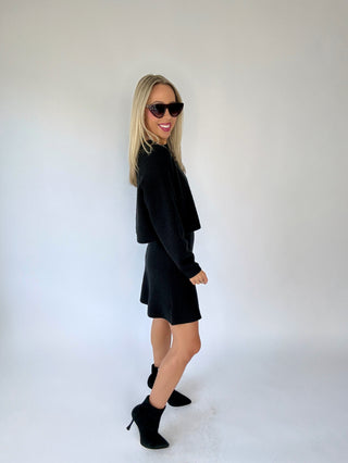 Set The Bar Knit Top - Black