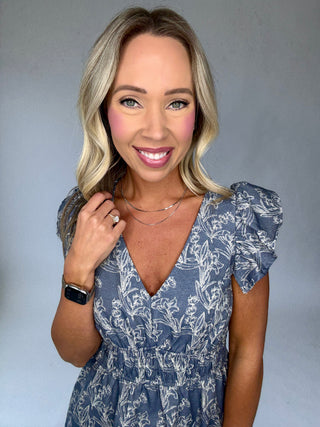 The Amalfi Escape Dress - Denim Blue