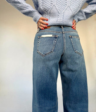 True Ease Wide Leg Jeans