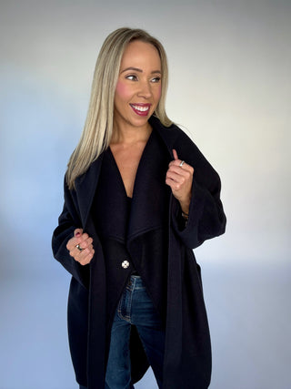 Central Park Stroll Coat - Navy