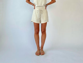 Cloud Nine Linen Shorts - Natural