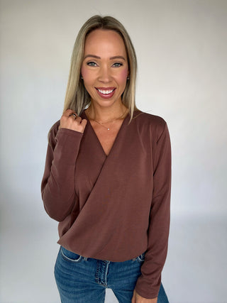 That's A Wrap Top - Cappuccino