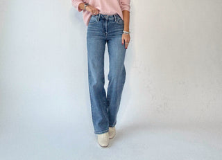 Ella High Rise Classic Straight Jeans