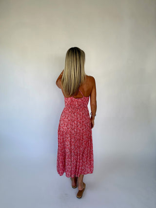 Petals On The Promenade Floral Midi Dress
