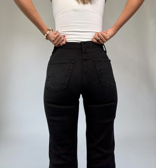 Never Let You Down Straight Jeans - Black