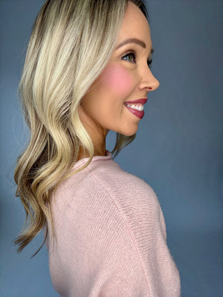 Cozy & Classic Rollneck Sweater - Baby Pink