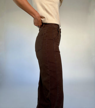 Couldn't Be Better Twill Pants - Brown