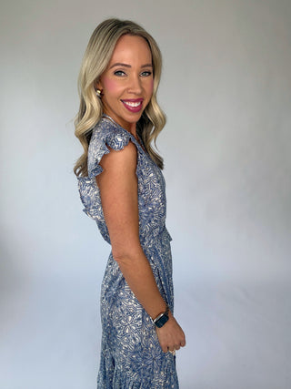 Coastal Romance Wrap Maxi Dress