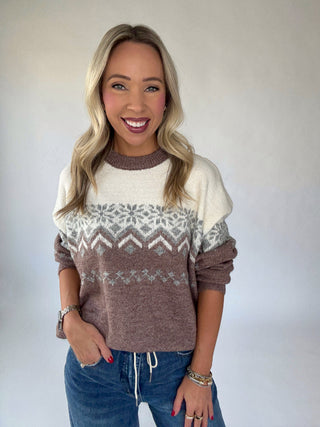 Fair Isle Pullover Sweater