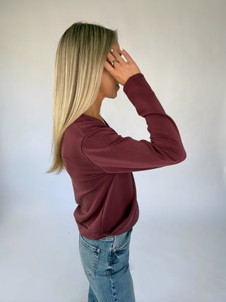 That's A Wrap Top - Mulberry