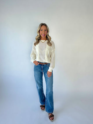 Pure Perfection Knit Top - Cream