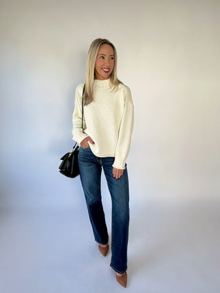 Ella High Rise Classic Straight Jeans - Ultra Dark Wash