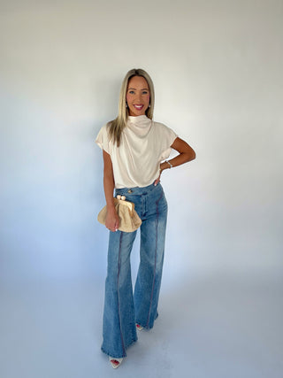 Gathered In Grace Top - Ivory
