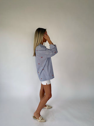 Stars and Stripes Button Down Top