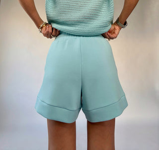 VARLEY Atrium High Rise Shorts - Porcelain Blue