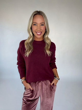 Cabernet Cozy Pullover