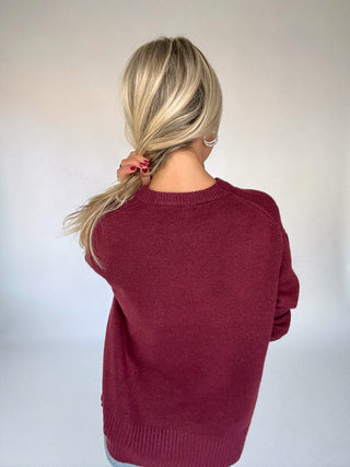 Cabernet Cozy Pullover Back Image