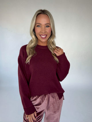 Cabernet Cozy Pullover Mid Length Image
