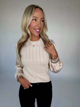 Champagne & Silk Top