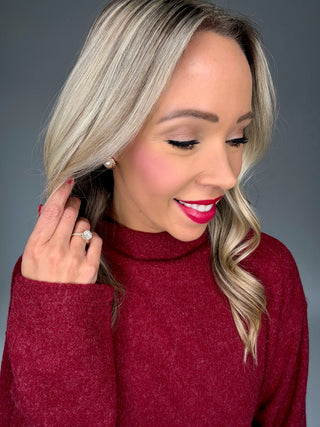 Classic Charm Pearl Earrings in Gold Image