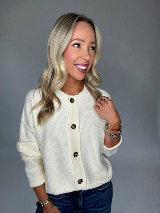 Cozy Season Cardigan Cream Image