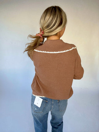 VARLEY Sibley Soft Knit Jacket - Ginger Snap