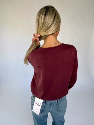 That's A Wrap Top - Mulberry