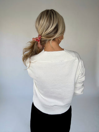 Frosted Morning V-Neck Sweater