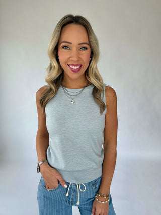 Take A Chance Tank - Dusty Blue