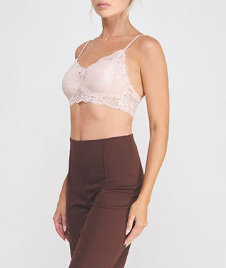 Secret Crush Lace Bralette - Pink