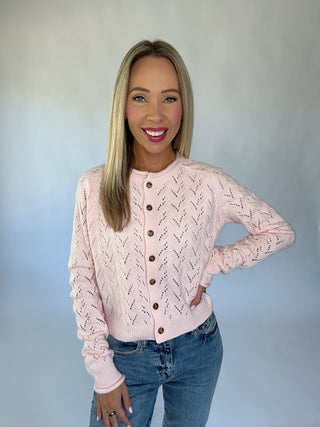 Everything Nice Cardigan - Pink