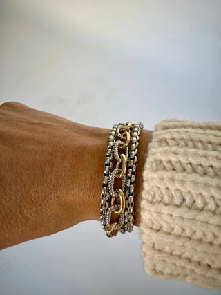 Linked Luxe Layered Bracelet