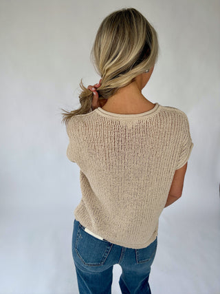 Sweet Simplicity Knit Top - Natural
