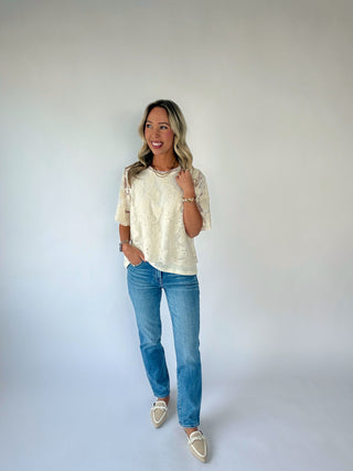 SANCTUARY Forever Lace Top - Vintage Ivory