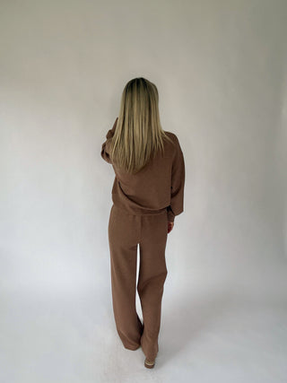 VARLEY The Wide Leg Pant 30" - Golden Bronze Marl