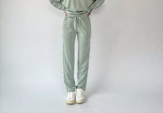 Satin Serenity Pants - Sage