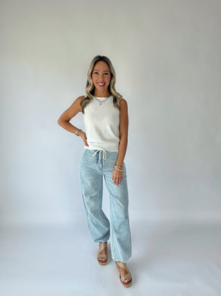 Jet Set Jogger Drawcord Jeans