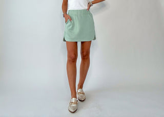 Cool & Collected Skort - Light Sage
