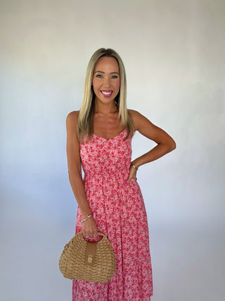 Petals On The Promenade Floral Midi Dress