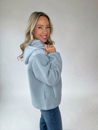 VARLEY Rosia Fleece Hoodie - Ashley Blue