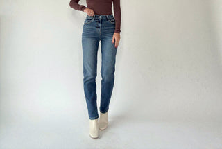 After Dark High Rise Straight Jean