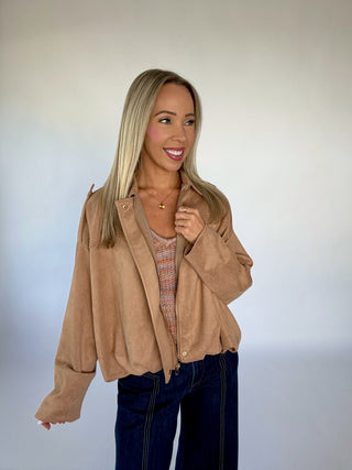 Picnic At The Park Sweater Tank - Camel Multi