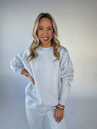 The Stay-In All Day Fleece Top - Halogen Blue